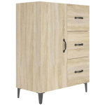 BUFFET CHÊNE SONOMA 69,5X34X90 CM BOIS D'INGÉNIERIE