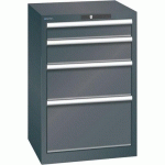 ARMOIRE NOIR 564X572X850 AVEC 4 TIR. 75KG _ 79.380.060 - LISTA