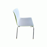 CHAISE EMPILABLE ARPER CATIFA BLANC /VERTE KINA - RECONDITIONNÉ