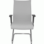 CHAISE FIXE ALBACETE SIMILICUIR - BLANC