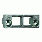 GÂCHE TRIANGLE DOUBLE AVEC JEU DE 12 MM RAINURE 6/8X4 - FERCO - E-16678-00-0-1