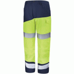 PANTALON FLUO SAFE XP 9B86 - JAUNE FLUO / MARINE - 4 - CEPOVETT SAFETY