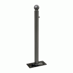 POTELET RABATTABLE SOLIBLOC Ø 76 MM BOULE - GRIS PROCITY - PROCITY