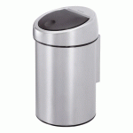POUBELLE MURALE 3 LITRES BRABANTIA TOUCH-BIN RONDE INOX MAT