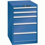 ARMOIRE BLEU GENT. 564X725X850 AVEC 5 TIR. 75KG _ 14.399.090 - LISTA