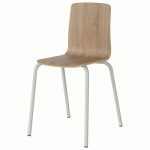 CHAISE MALIBU 4P T7 COQUE CHÊNE BARD 1146 / ALU BLANC 9016 - MANUTAN EXPERT
