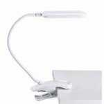 LAMPE DE BUREAU ALUMINOR À PINCE BRAS FLEXIBLE BLANC