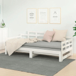 VIDAXL - LIT COULISSANT BLANC BOIS DE PIN SOLIDE 2X(80X200) CM