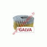 POINTES 16° 3.1X90 MM CRANTÉES GALVA EN ROULEAUX PLATS FIL MÉTAL X 4500