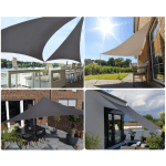 SEKEY - VOILE D'OMBRAGE PES 3×3×3M, ANTHRACITE