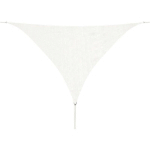 VIDAXL - VOILE D'OMBRAGE PEHD TRIANGULAIRE 5 X 5 X 5 M BLANC