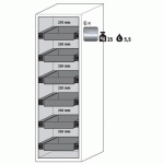 ARMOIRE SÉCURITÉ S-PHOENIX-90 S90.196.060.075.FDASR GRIS - ASECOS