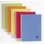 CAHIER RELIURE INTÉGRALE LINICOLOR FRESH 17X22CM 180 PAGES GRANDS CARREAUX COUVERTURE PLASTIQUE POLYPROPYÈNE RAINURÉ COULEUR ALÉATOIRE - ASSORTIS - LOT DE 5