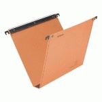 LOT DE 25 - DOSSIER SUSPENDU POUR TIROIRS PREMIUM KRAFT VMG ESSELTE FOND 30 MM ORANGE