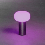 KONSTSMIDE LAMPE TABLE LED ANTIBES IP54 BATTERIE RGBW ROUILLE