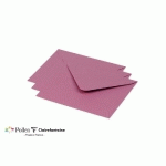 PAQUET DE 20 ENVELOPPES POLLEN 125X138MM 120G/M² - ROSE HORTENSIA - LOT DE 4