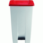 POUBELLE AGROALIMENTAIRE MOBILE À PÉDALE MOBILY - 120L - ROUGE - ROSSIGNOL PRO