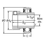 ROULEMENT PALIER 1070-60 G NSK