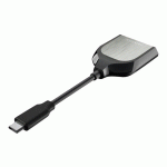 SANDISK EXTREME PRO LECTEUR DE CARTE MÉMOIRE USB 3.2 GEN 1 (3.1 GEN 1) TYPE-C NOIR, ARGENT
