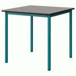 TABLE MALIBU 80X80CM T6 4P STRA BÉTON F186/NOIR BLEU 5018