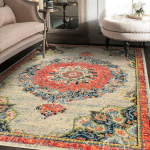 JADOREL - 120X170 - TAPIS ORIENT STYLE OLCA CRÈME 120X170 OEKO TEX® EN POLYPROPYLÈNE DOUX ET SOYEUX - CRÈME