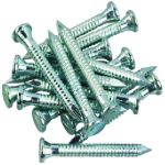 50 POINTES FIXATION 3,1X40MM ZINGUE BLANC