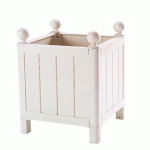 BAC ORANGERIE ALUMINIUM BLANC FINITION SPHÈRE62 CM X 62 CM - MANUTAN COLLECTIVITÉS