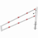 BARRIÈRE PIVOTANTE À BÉTONNER CADENAS-2500 MM- BLANC/ROUGE - SCHAKE