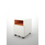 CAISSON MOBILE UNIVERSAL 1 TIRETTE BLANC / ORANGE