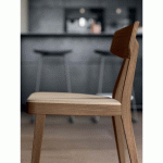 CHAISE BOIS MASSIF GLORIA - NOYER NATUREL