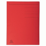 CHEMISE IMPRIMÉE 3 RABATS FOREVER® 280GM² - FOLIO - ROUGE - LOT DE 100