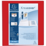 CLASS. PP PERSONNALISABLE KREACOVER 4 ANN. 60MM A4 MAX ROUGE - EXACOMPTA