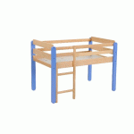 LIT GAIN DE PLACE LILI 120 X 60 CM PIÈTEMENT HÊTRE - MANUTAN COLLECTIVITÉS