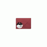 LOT DE 2 - PAQUET DE 20 ENVELOPPES POLLEN 75X100MM 120G/M² - BORDEAUX