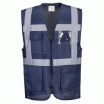 LOT DE 3 - PORTWEST F476 IONA GILET EXECUTIVE MARINE - TAILLE XXL