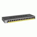 NETGEAR GS116PP NON-GÉRÉ GIGABIT ETHERNET (10/100/1000) CONNEXION ETHERNET, SUPPORTANT L