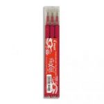 PILOT POCHETTE DE 3 RECHARGES POUR ROLLER FRIXION BALL ROUGE DE 356063