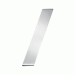 PLAQUE SIGNALÉTIQUE NUMÉRO OU LETTRE EN INOX SATINÉ - INOX DÉCOUPÉ - SLASH KARCHER DESIGN