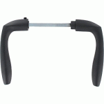 POIGNÉE DOUBLE - POUR SERRURE EN APPLIQUE FREELOX - NOIRE - 777 JPM