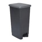 POUBELLE À PÉDALE 40 L FLAT BIN, COLORIS NOIR