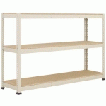 RAYONNAGE MANUTAN RAPID 1 1980X2440X915 3 TAB AGGLO GRIS