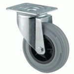 ROUE PIVOTANTE CAOUTCHOUC FORCE:135 KG H HT:200 MM - TENTE