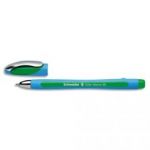 SCHNEIDER STYLO BILLE À CAPUCHON, POINTE LARGE, CORPS CAOUTCHOUC CONFORT, ENCRE VERTE
