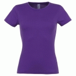 TEE-SHIRT PERSONNALISABLE CLASSIC FEMME VIOLETFONCÉ COTON 150 G