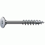 VIS À TÊTE DISQUE PLATE EXTRA LARGE - ACIER NICKELÉ - EMPREINTE TORX - 4X30 B200 SPAX