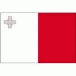DRAPEAU MALTE : DIMENSIONS - 150 X 225 CM