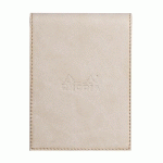 RHODIARAMA PORTE-BLOC AVEC PORTE-CRAYON + BLOC N°12 PETITS CARREAUX 5X5 - BEIGE - LOT DE 3