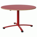 TABLE MALIBU Ø 120 T5 PC STRA ALAISÉ ROUGE U321/ROUGE 3020