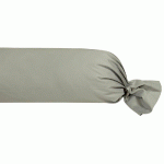 TAIE DE TRAVERSIN RONDO  TAUPE 43X190 CM