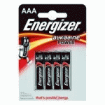 BLISTER 4 PILES LR3 ENERGIZER POWER